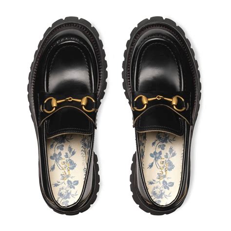 gucci lug sole loafers